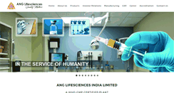 Desktop Screenshot of anglifesciences.com